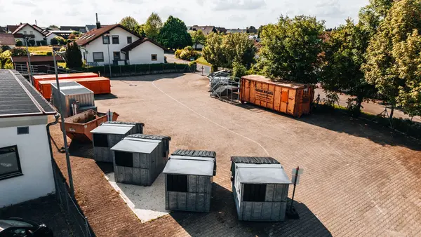 Recyclinghof Sicht von oben